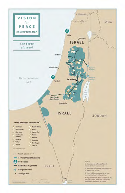 Landkarte Friedensplan